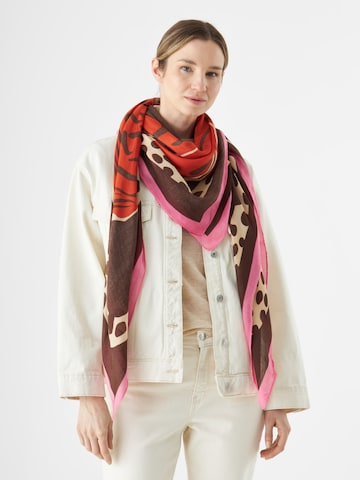 CODELLO Shawl in Brown: front