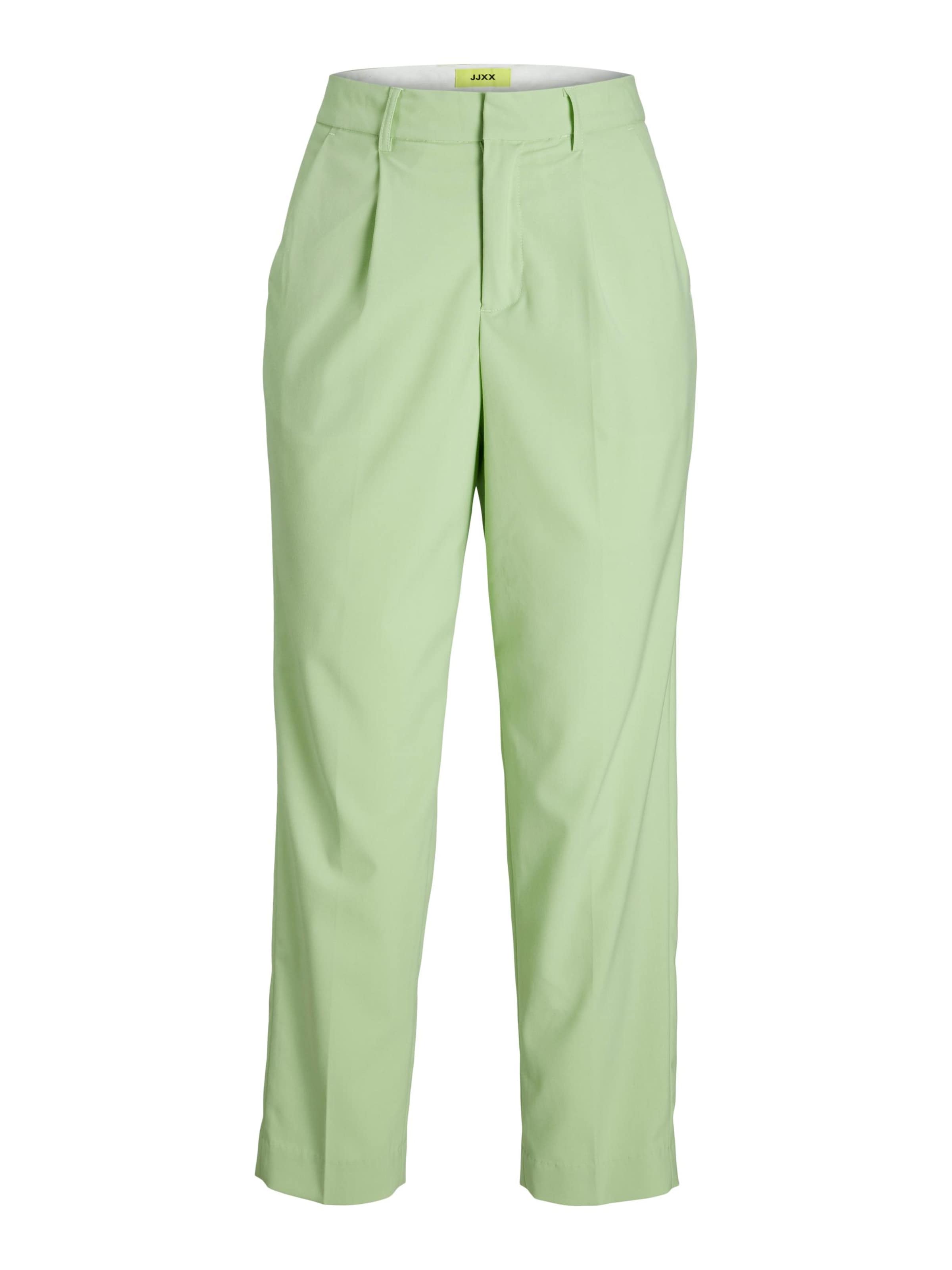 JJXX - Pantalón plisado 'Chloe' en verde: frente
