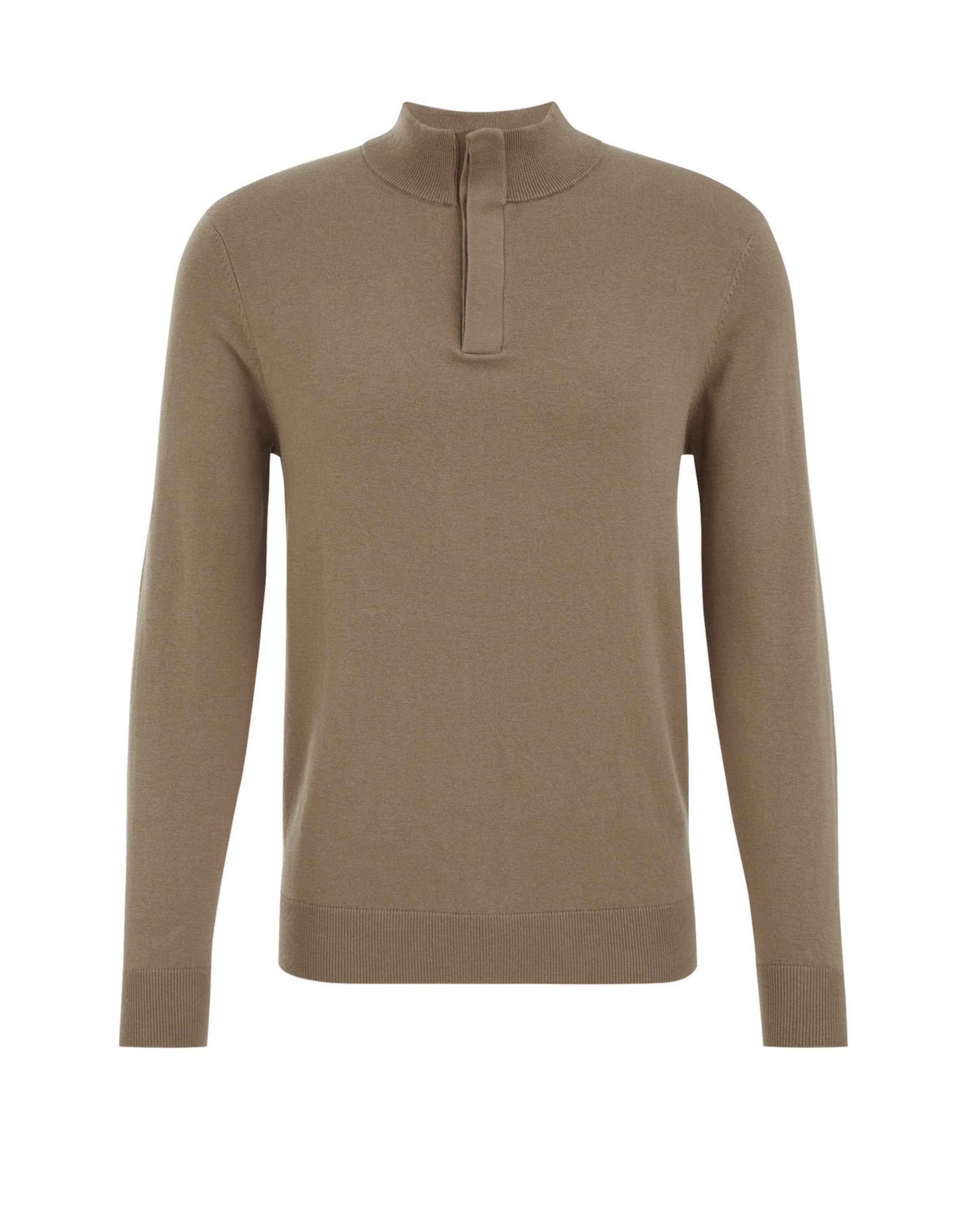 WE Fashion Sweater in Brown: front