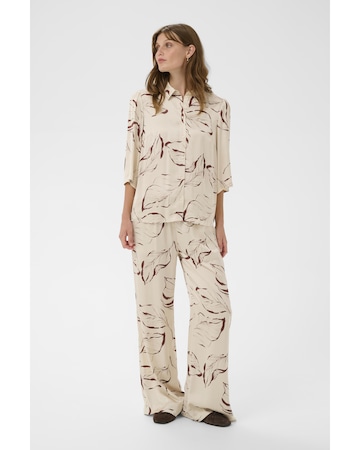 SOAKED IN LUXURY Wide Leg Hose 'SLClero' in Beige