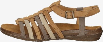 EL NATURALISTA Strap Sandals in Beige