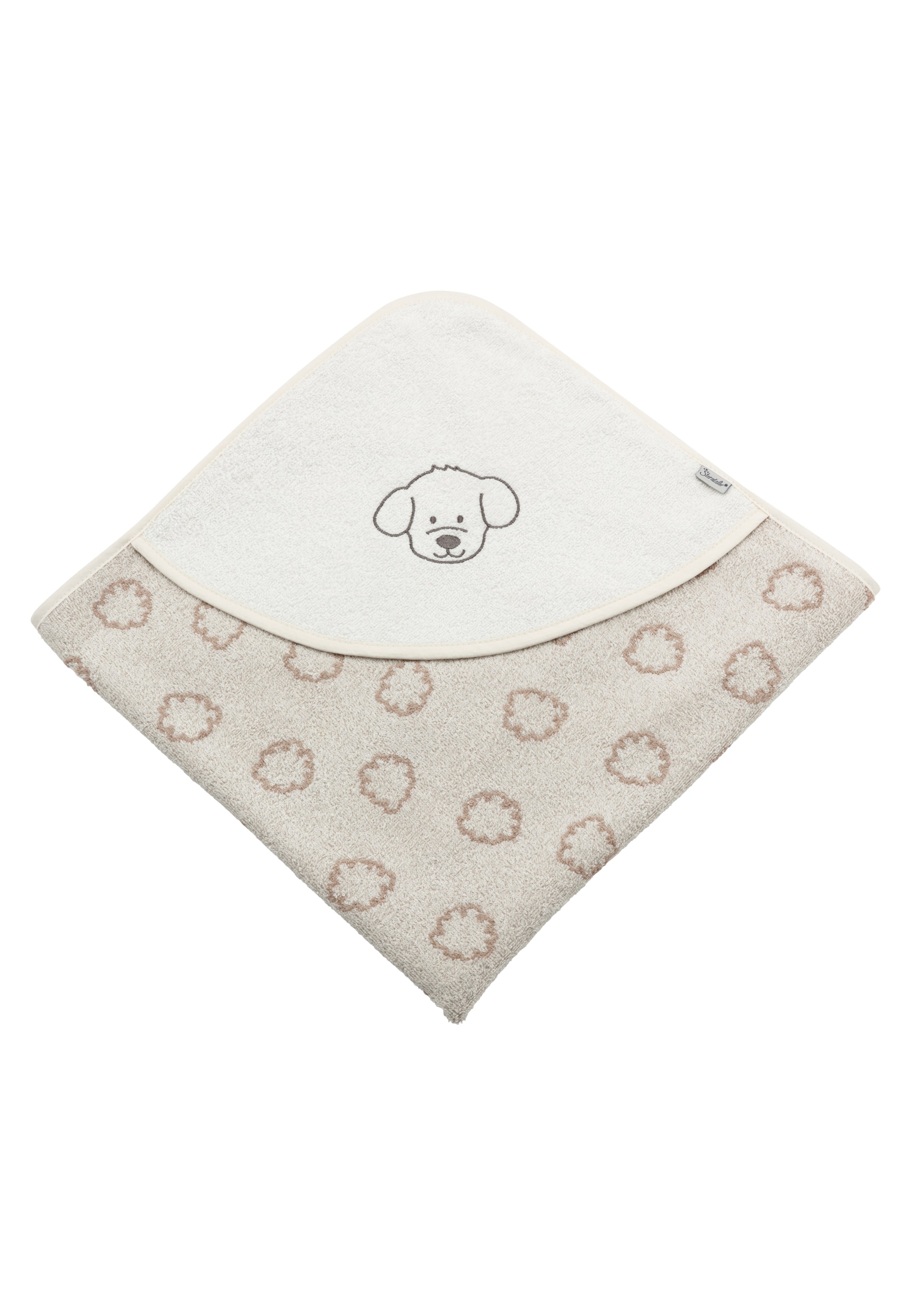 STERNTALER Duschtuch 'Lucky' in Beige: Vorderseite
