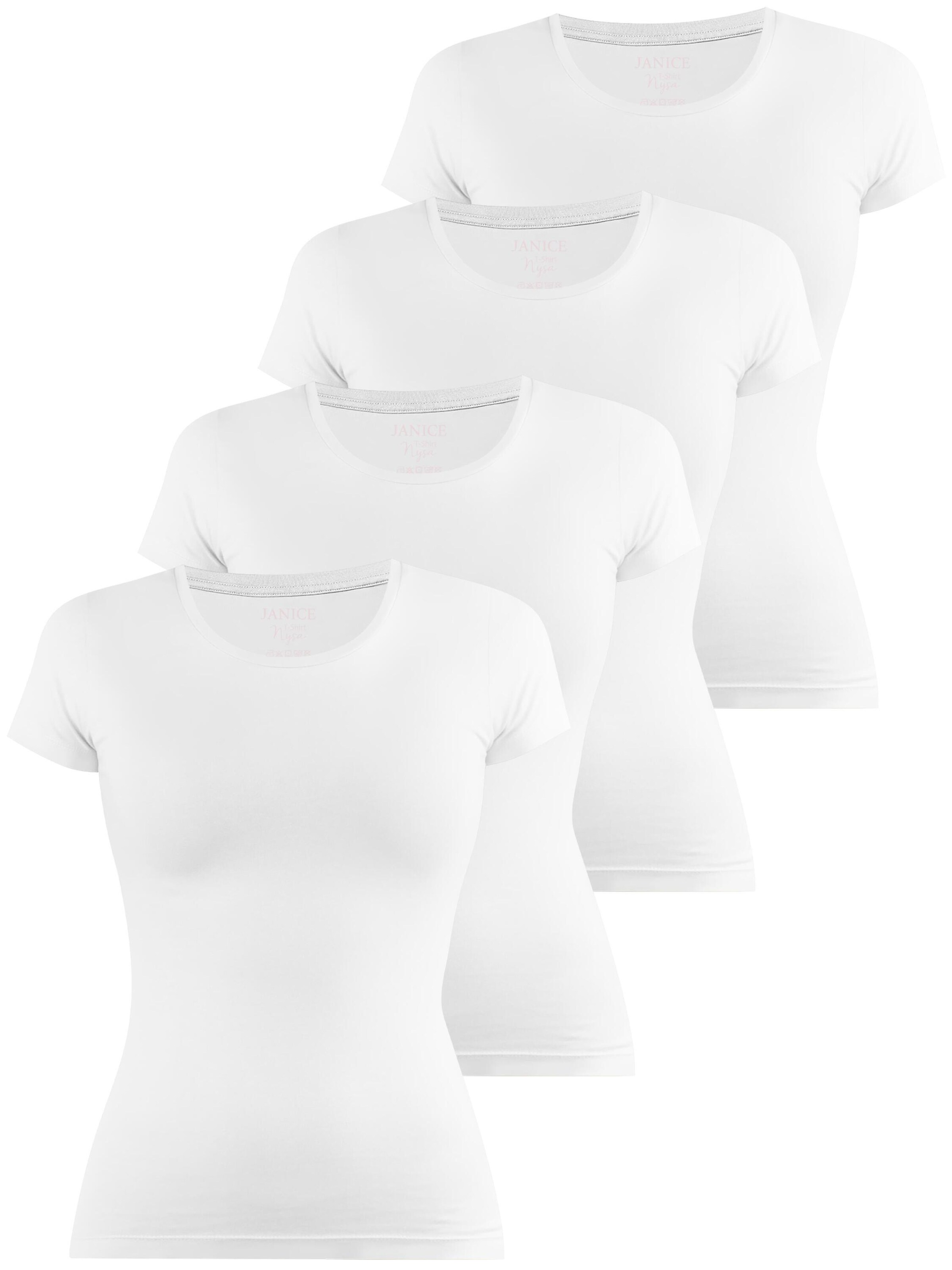 Janice Shirt 'Nysa' in Weiß: Vorderseite
