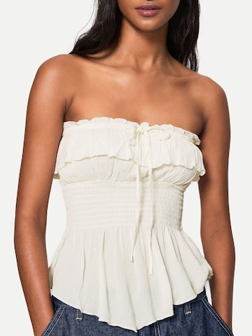 Top di Bershka in beige