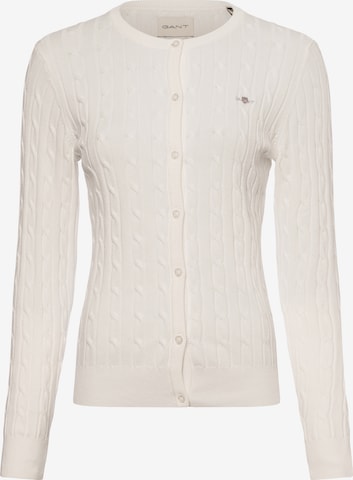 Cardigan GANT en blanc : devant