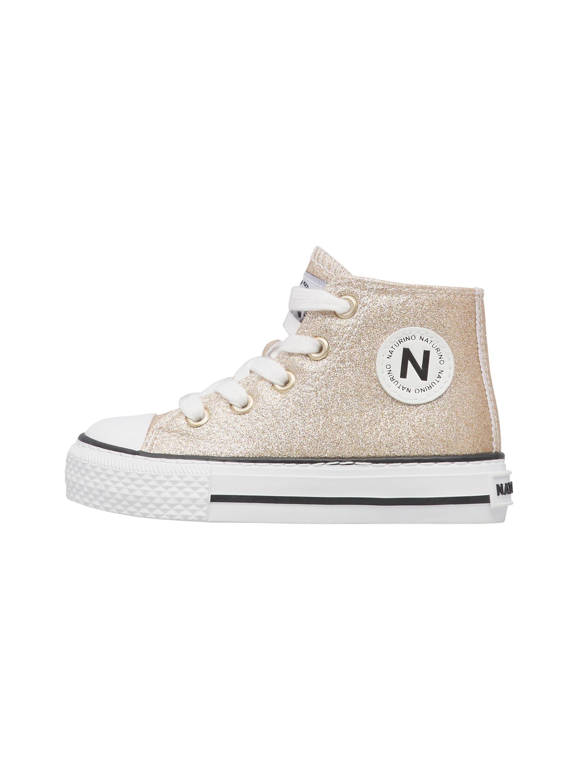NATURINO Sneakers 'YLFAS.' in Goud: voorkant
