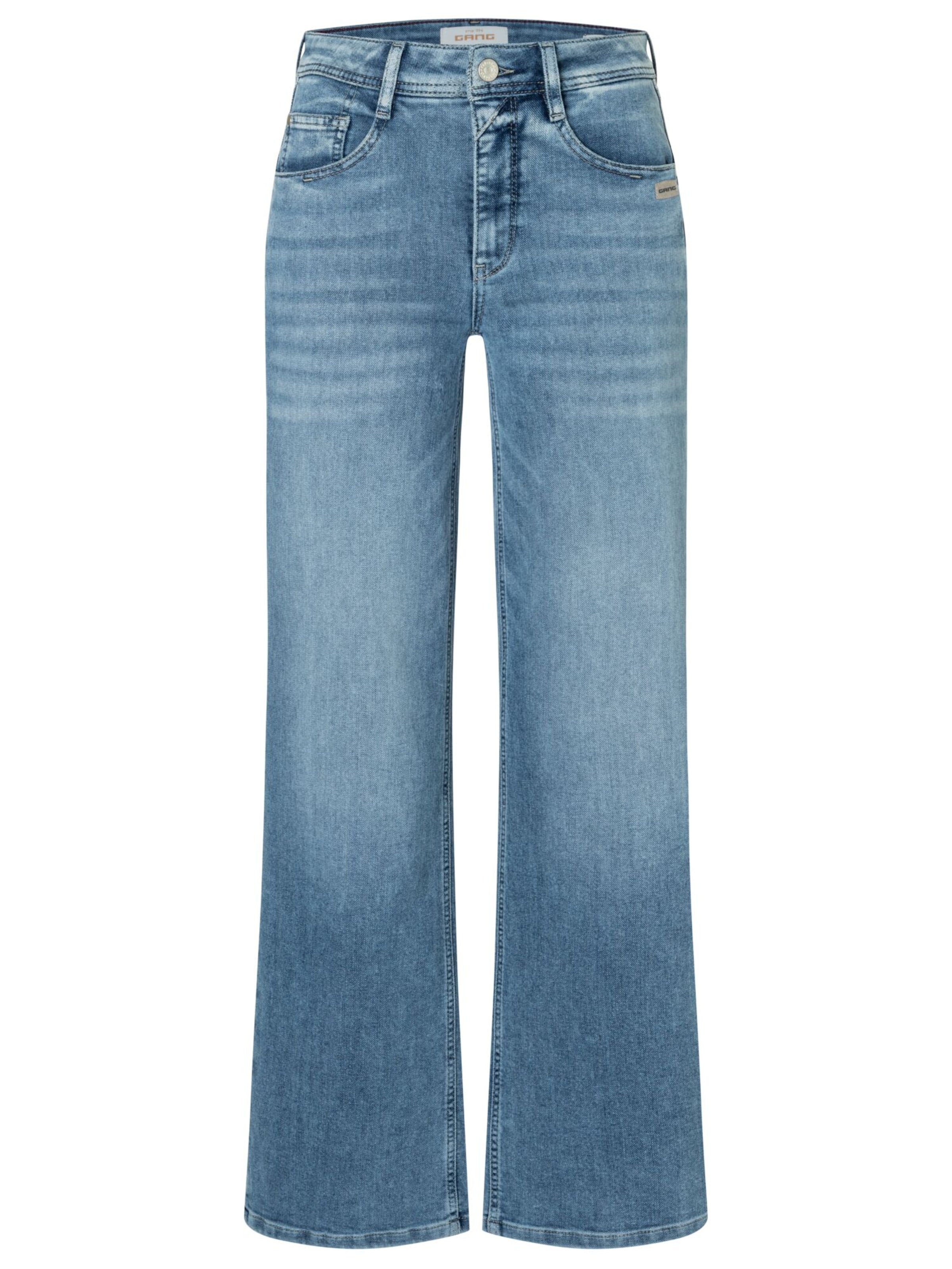 Regular Jean '94AMELIE WIDE' Gang en bleu : devant