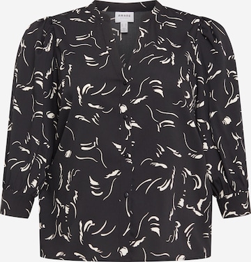 Camicia da donna di Vero Moda Curve in nero: frontale