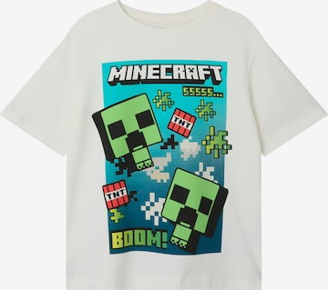 NAME IT Shirt 'NKMMus Minecraft' in White: front