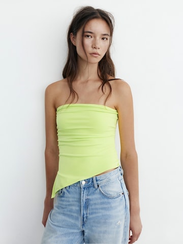 Pull&Bear Top w kolorze zielony: przód