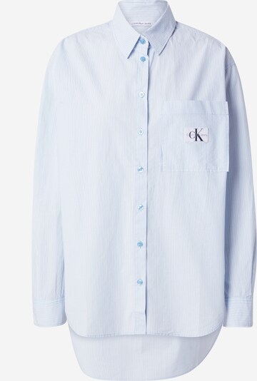 Calvin Klein Jeans Μπλούζα σε γαλάζιο / λευκό, Άποψη προϊόντος