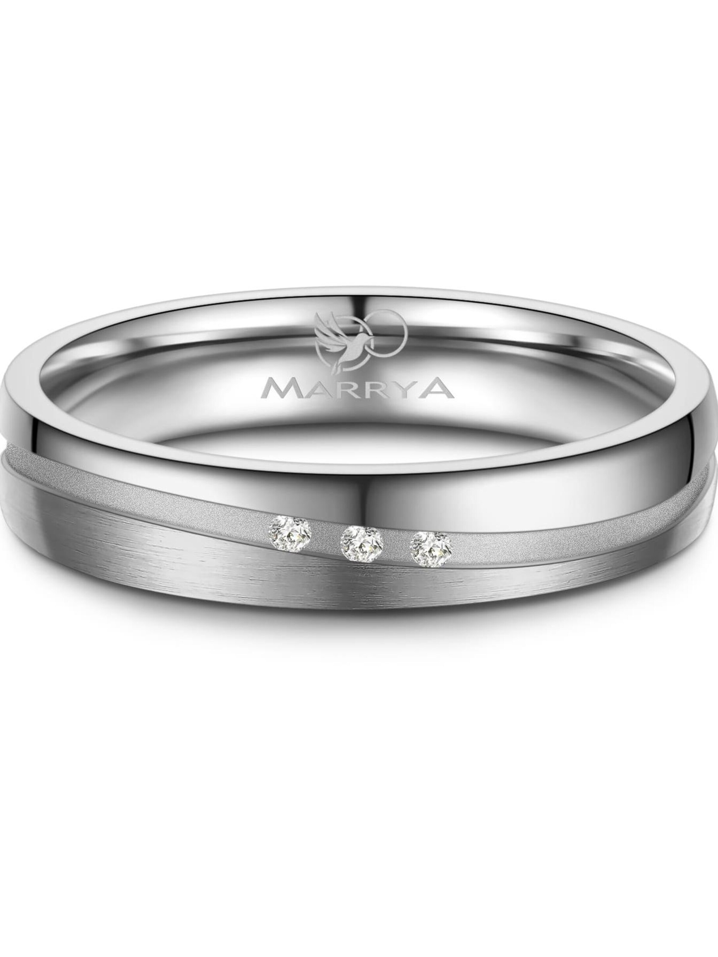 Anello 'MARRYA TI-43 Ehering aus Titan' di MARRYA in argento