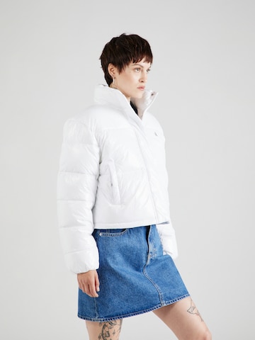 Calvin Klein Jeans Tussenjas in Wit: voorkant