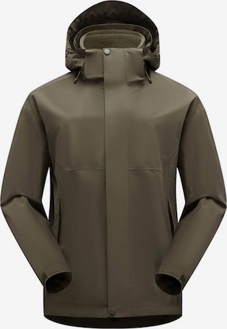 KoJooin Kurtka przejściowa 'Damen Ramble 3-in-1 Jacke Recycelte Wasserdichte Hülle mit Kapuze und Abnehmbarem Thermofutter' w kolorze zielony: przód