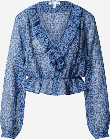 EDITED Blouse 'Genoveva' in Blauw: voorkant