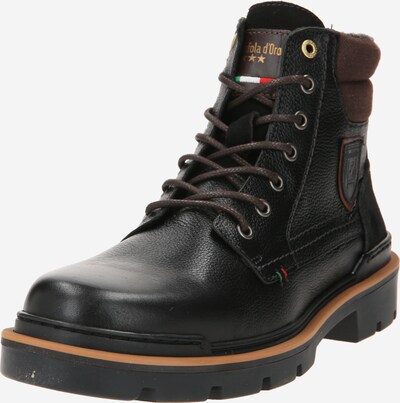 Boots stringati 'Pontida' PANTOFOLA D'ORO di colore marrone / nero, Visualizzazione prodotti