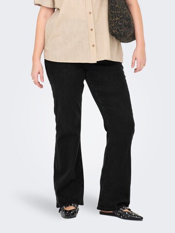 ONLY Carmakoma Flared Jeans 'CARBilly' in Black: front
