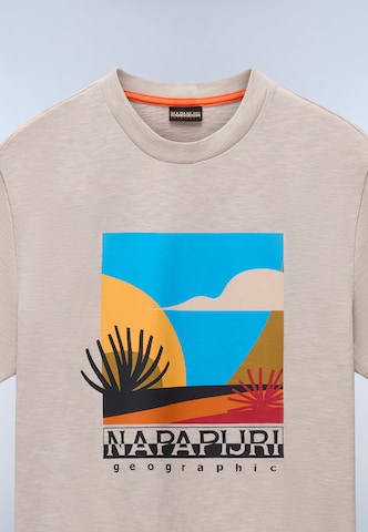 NAPAPIJRI T-Shirt 'S-Arbia' in Beige