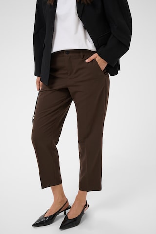 Kaffe - Tapered Pantalón 'Sakura' en marrón