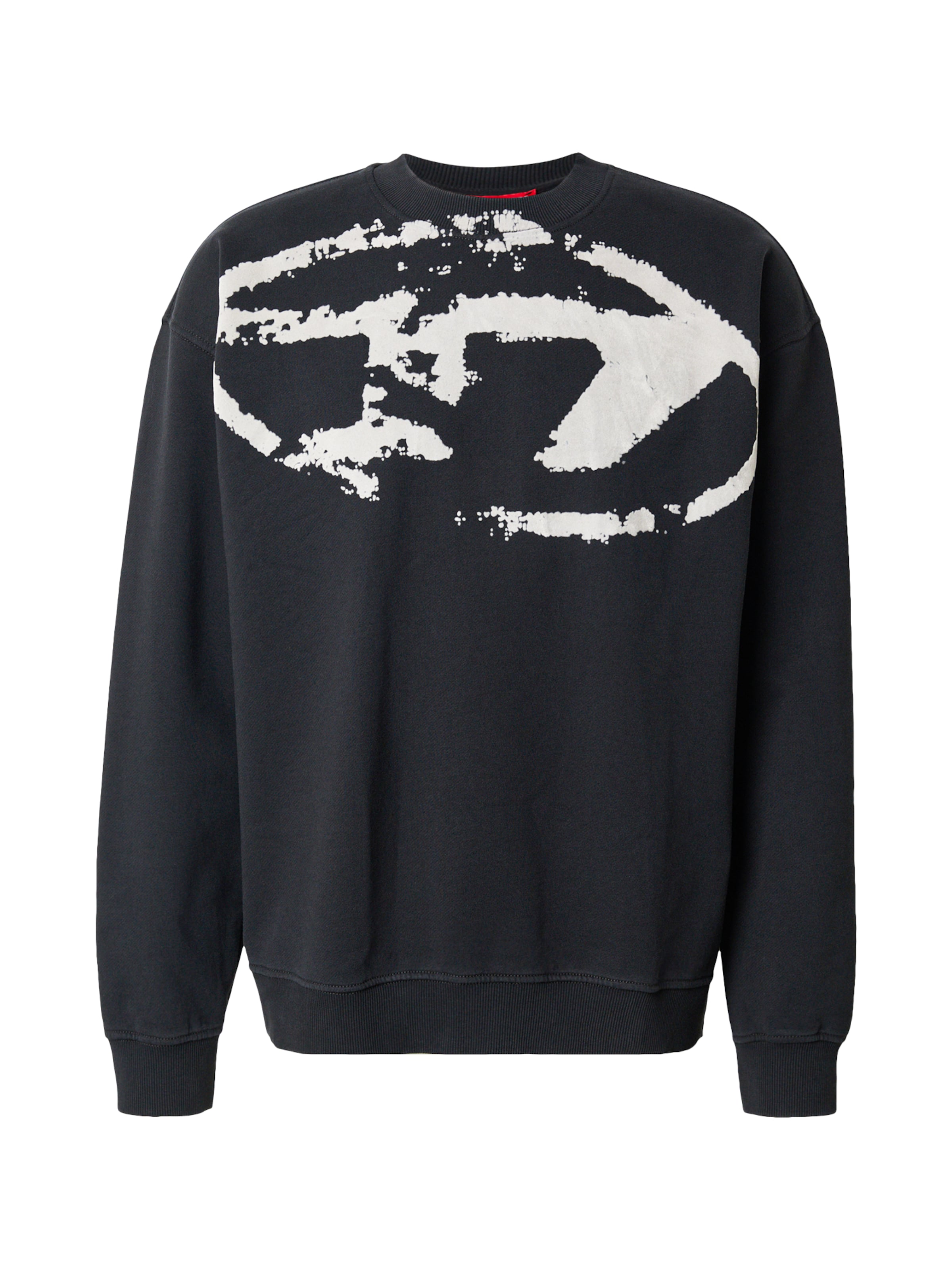 DIESEL - Sudadera en negro: frente