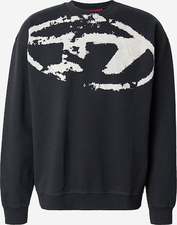DIESEL Sweatshirt in Schwarz: Vorderseite