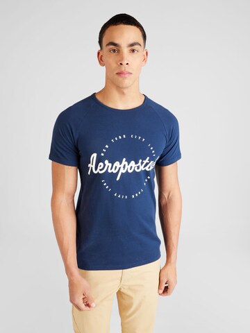 AÉROPOSTALE T-Shirt 'NEW YORK CITY' in Blau: predná strana