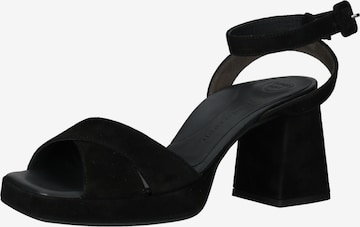 Sandalo di Paul Green in nero: frontale