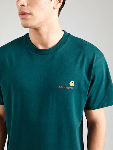 Carhartt WIP - Camiseta 'American Script' en verde