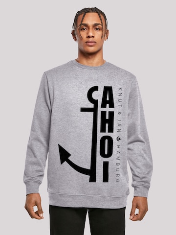 F4NT4STIC Sweatshirt in Grey: front