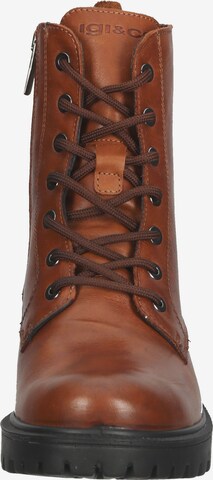 IGI&CO Lace-Up Ankle Boots in Brown