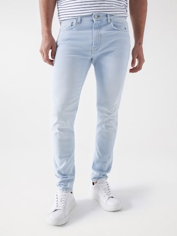 Salsa Jeans Slimfit Jeans in Blauw: voorkant