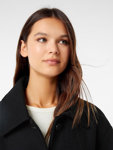 Bershka Between-seasons coat in Black