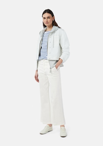 comma casual identity - Pierna ancha Pantalón de pinzas 'Alva' en blanco