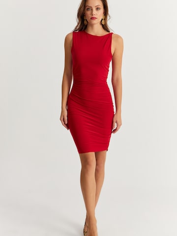 Cool & Sexy Klänning i röd: framsida