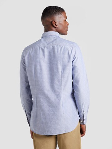 TOMMY HILFIGER Slim fit Overhemd in Blauw