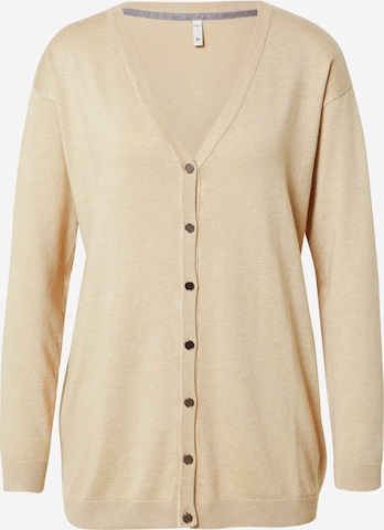 PULZ Jeans Strickjacke 'Sara' in Beige: predná strana