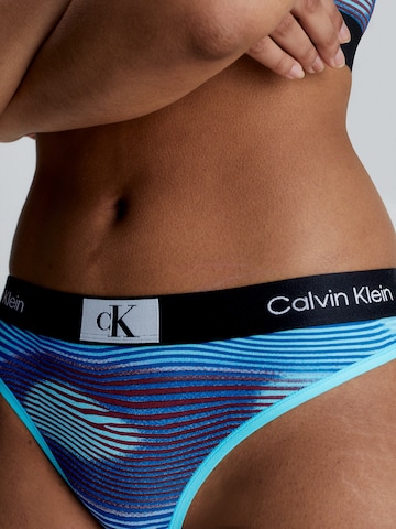 Calvin Klein Underwear Thong in Blue