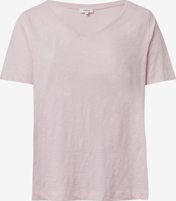 T-shirt s.Oliver Red Label Plus en rose : devant