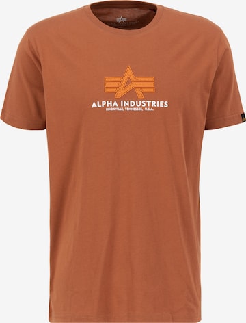 ALPHA INDUSTRIES Shirt in Braun: predná strana