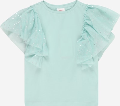 s.Oliver T-Shirt en bleu clair / argent, Vue avec produit