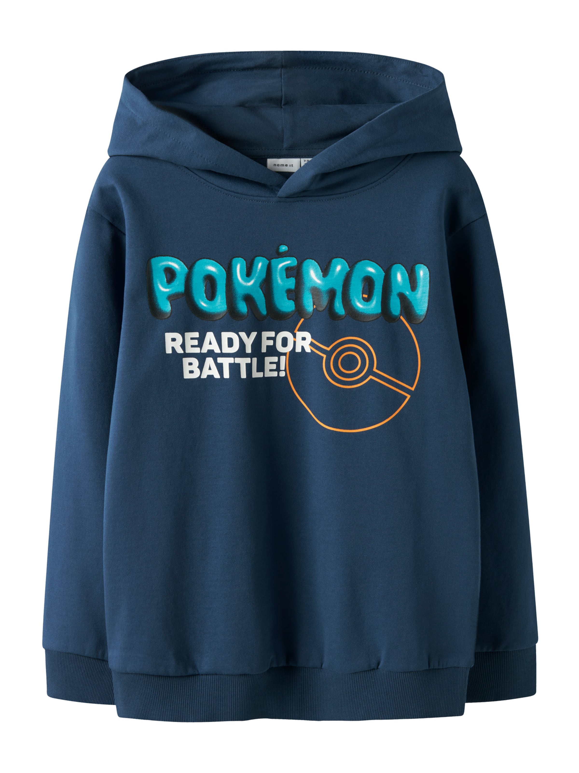 NAME IT Sweatshirt 'NKMSTREK POKEMON' i blå: forside