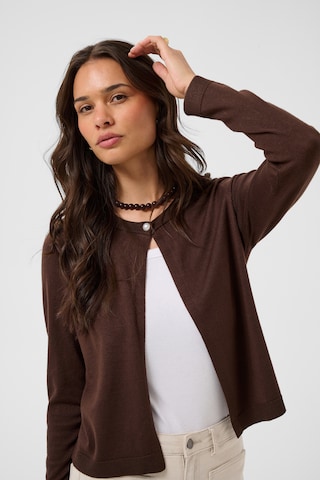 Cardigan Kaffe en marron