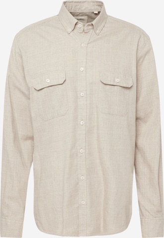 ETERNA Regular fit Button Up Shirt in Beige: front