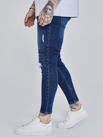 Coupe slim Jean SikSilk en bleu