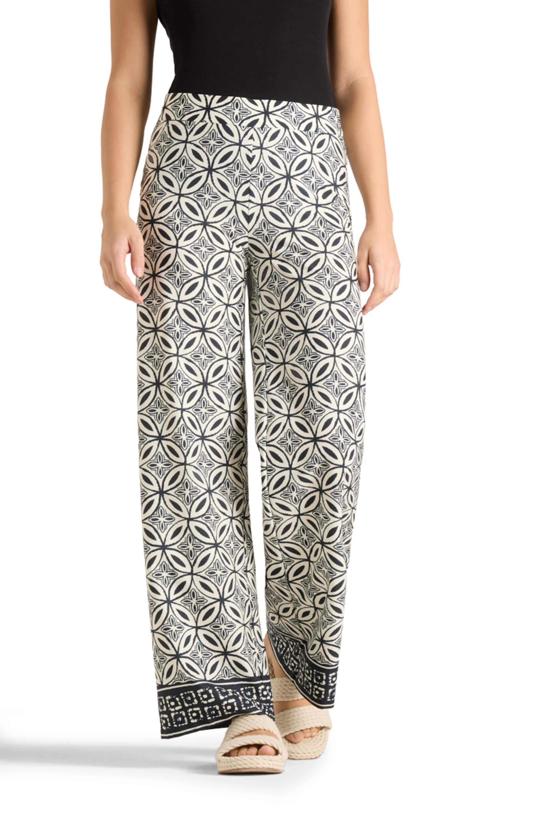 Cambio Regular Broek 'Allison' in Blauw: voorkant