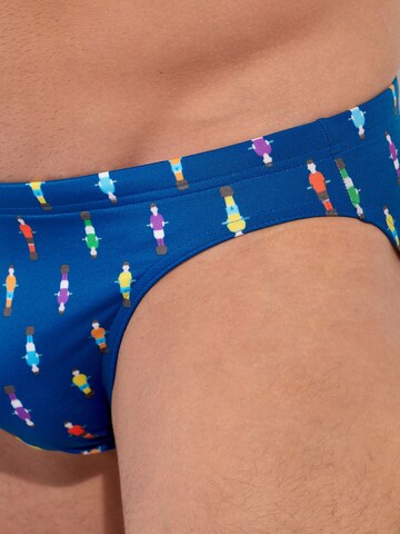HOM Badehose ' Swim Micro Briefs Calcio ' in Blau