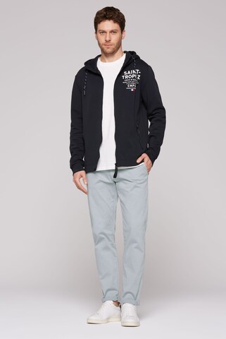 CMPD Kapuzensweatjacke aus Interlock mit Stickerei in Blau