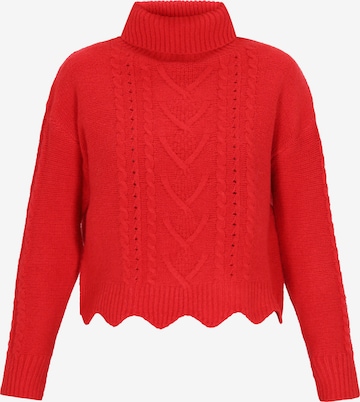 MYMO Neulepaita värissä punainen: etupuoli