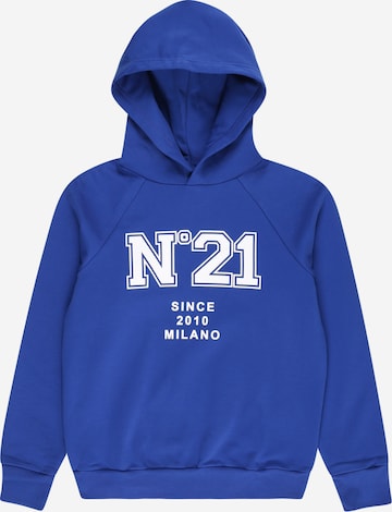 N°21 - Sweatshirt em azul: frente