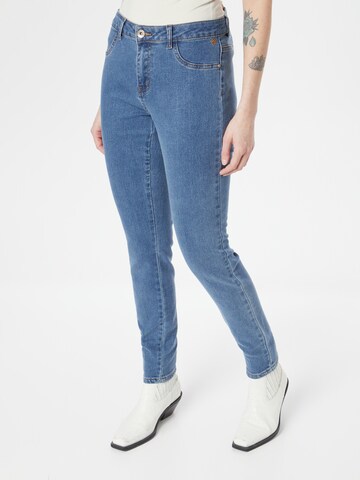 Cream Slim fit Jeggings 'Tove' in Blue: front